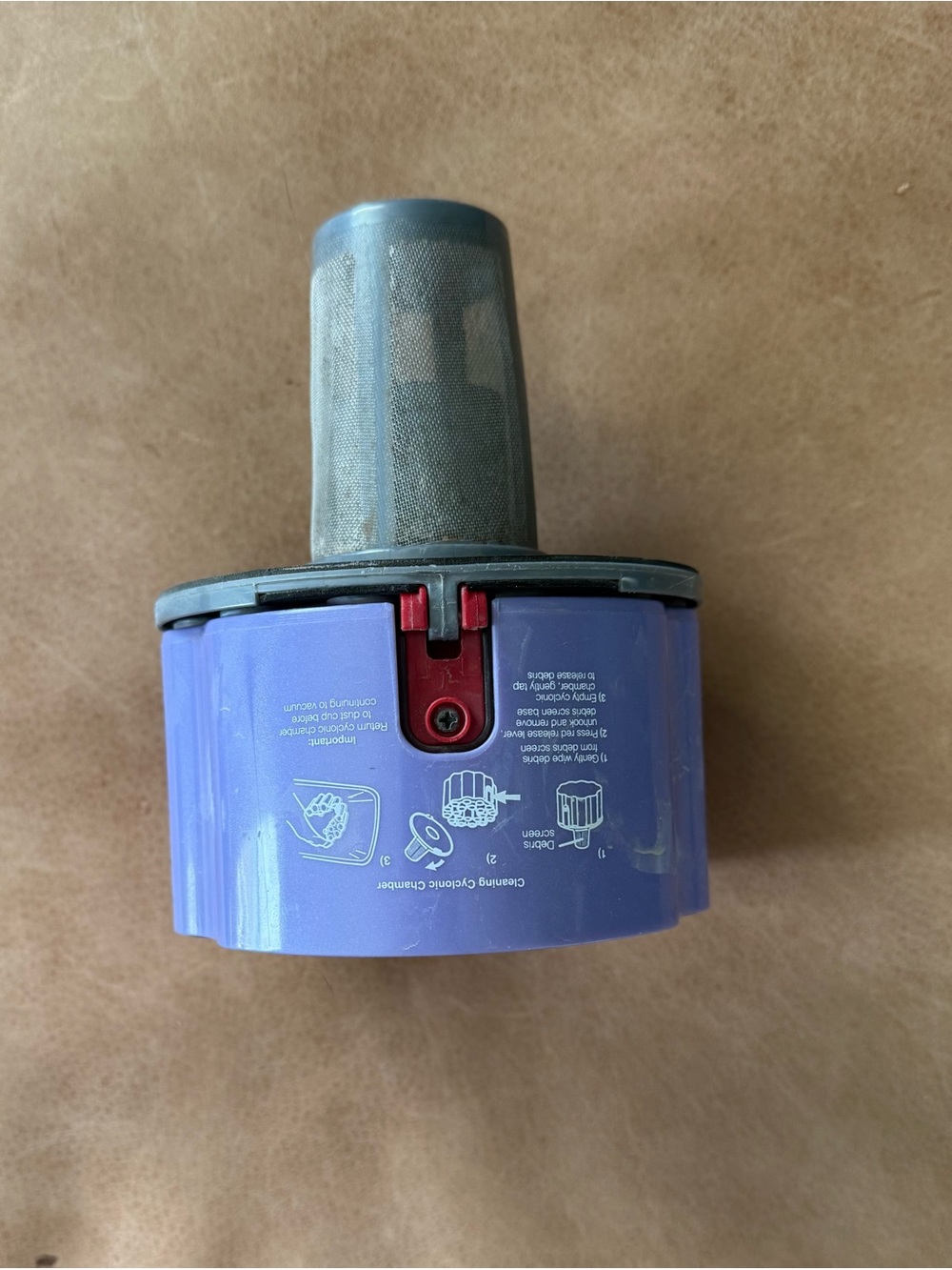 Genuine Shark NV22L NV22 Dust Cup Cyclonic Filter Chamber Purple OEM